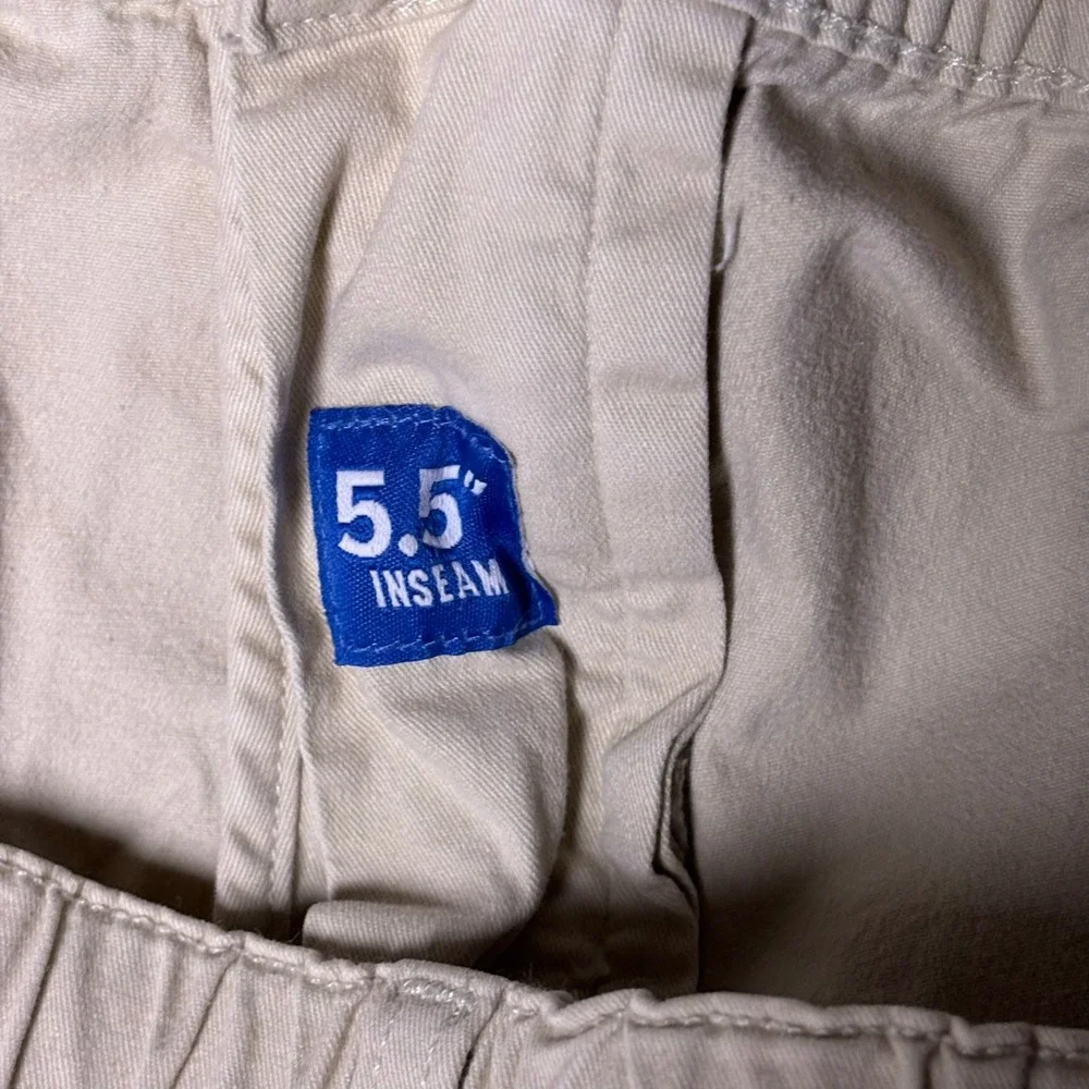 Chubbies Originals Mens Tan Khaki Elastic Waist Summer Shorts 5.5 Inseam Large